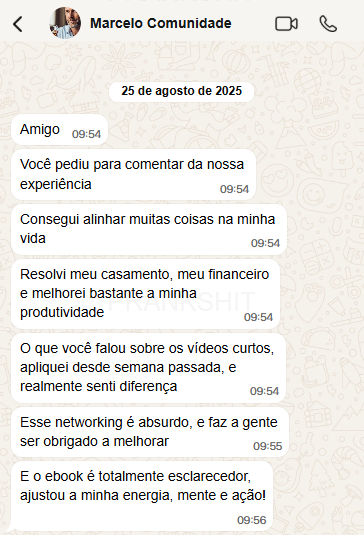 Conversa WhatsApp - Marcelo Comunidade